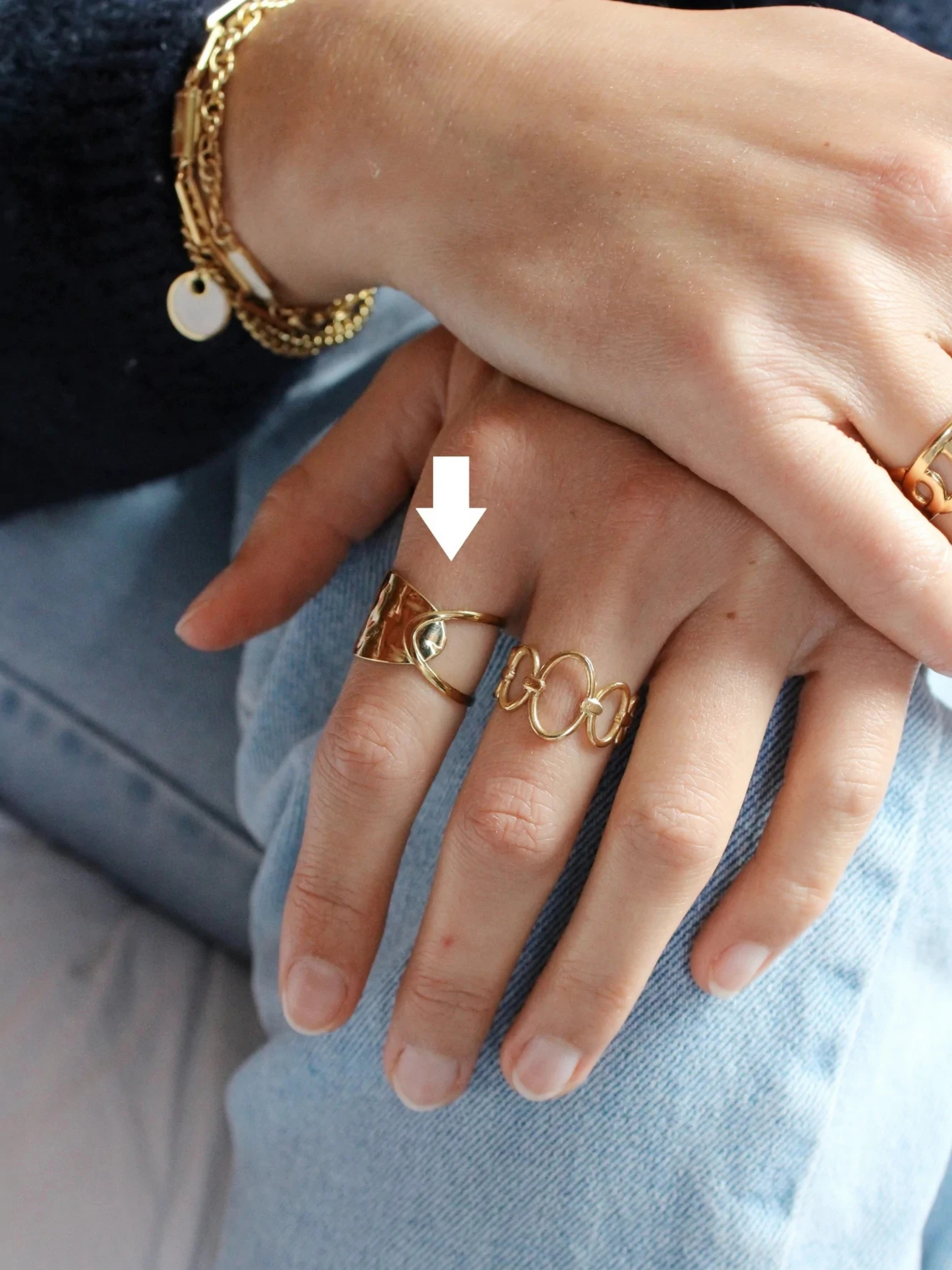 Lieve | Minimalistische Brede Open Ring