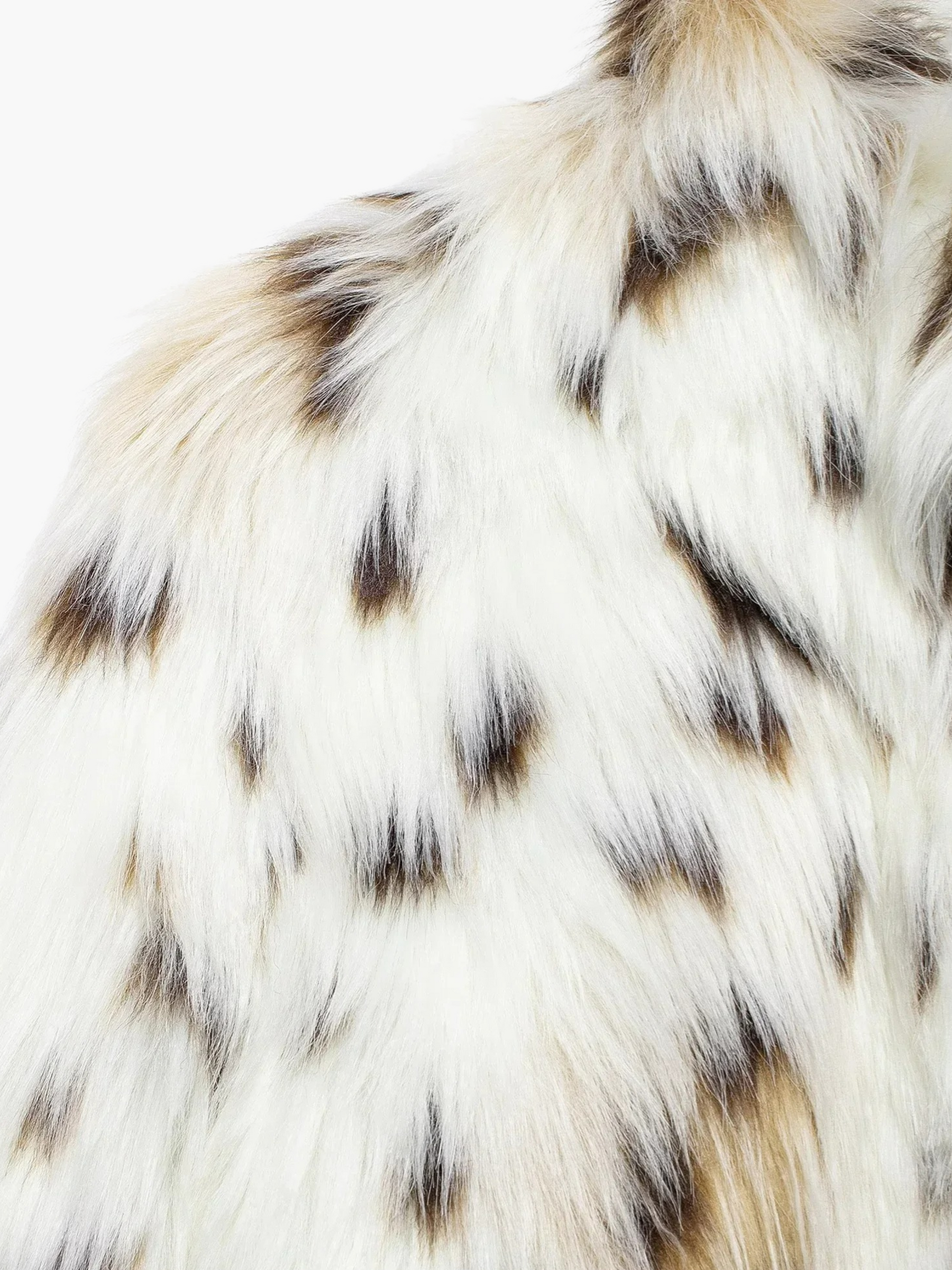 Vanes | Chique Winterjas met Faux Fur en Luipaardprint voor Dames