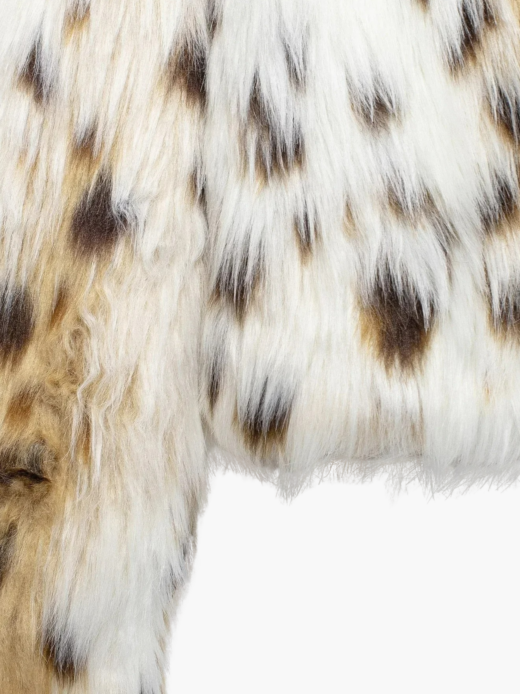 Vanes | Chique Winterjas met Faux Fur en Luipaardprint voor Dames