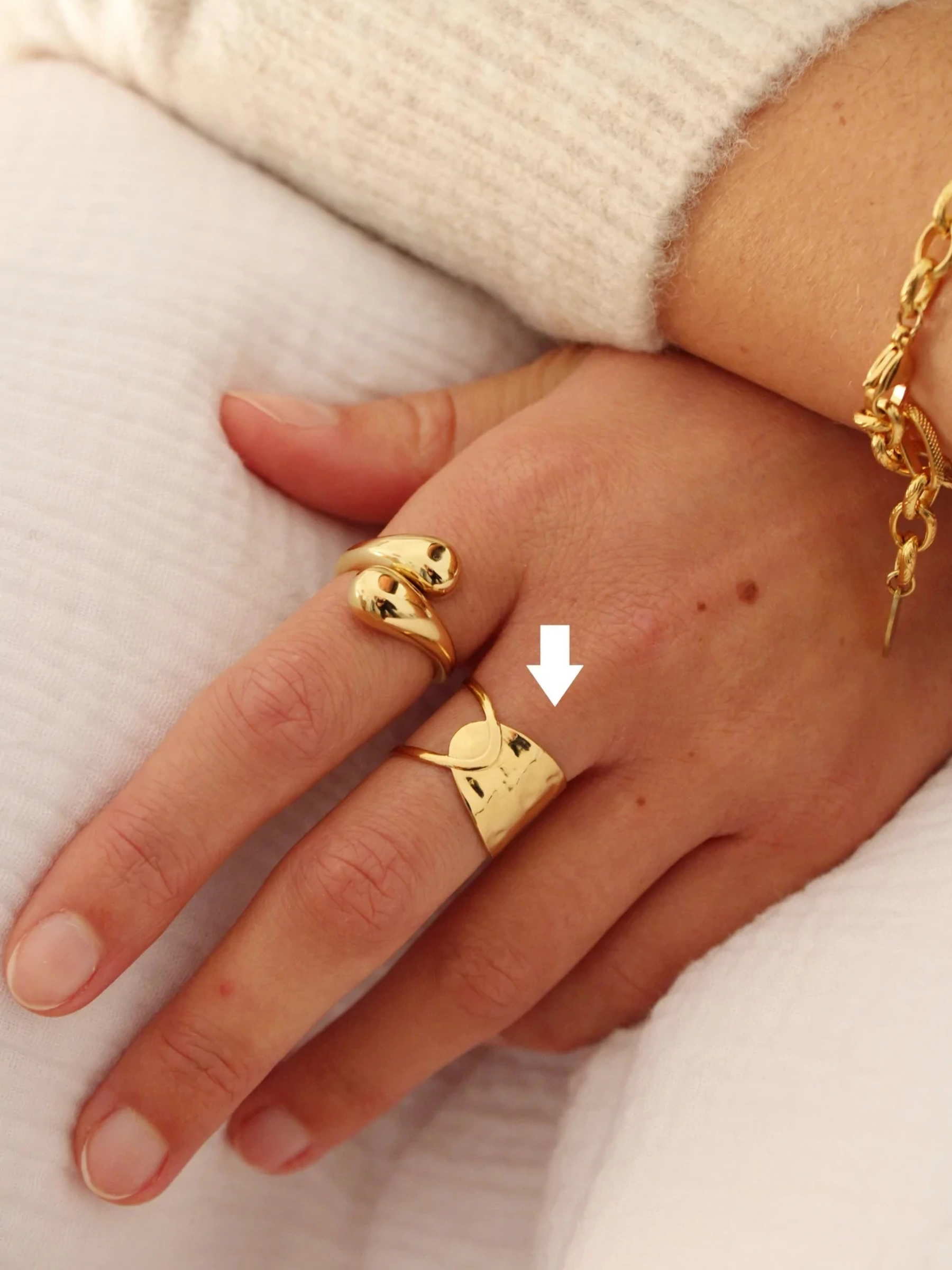 Lieve | Minimalistische Brede Open Ring