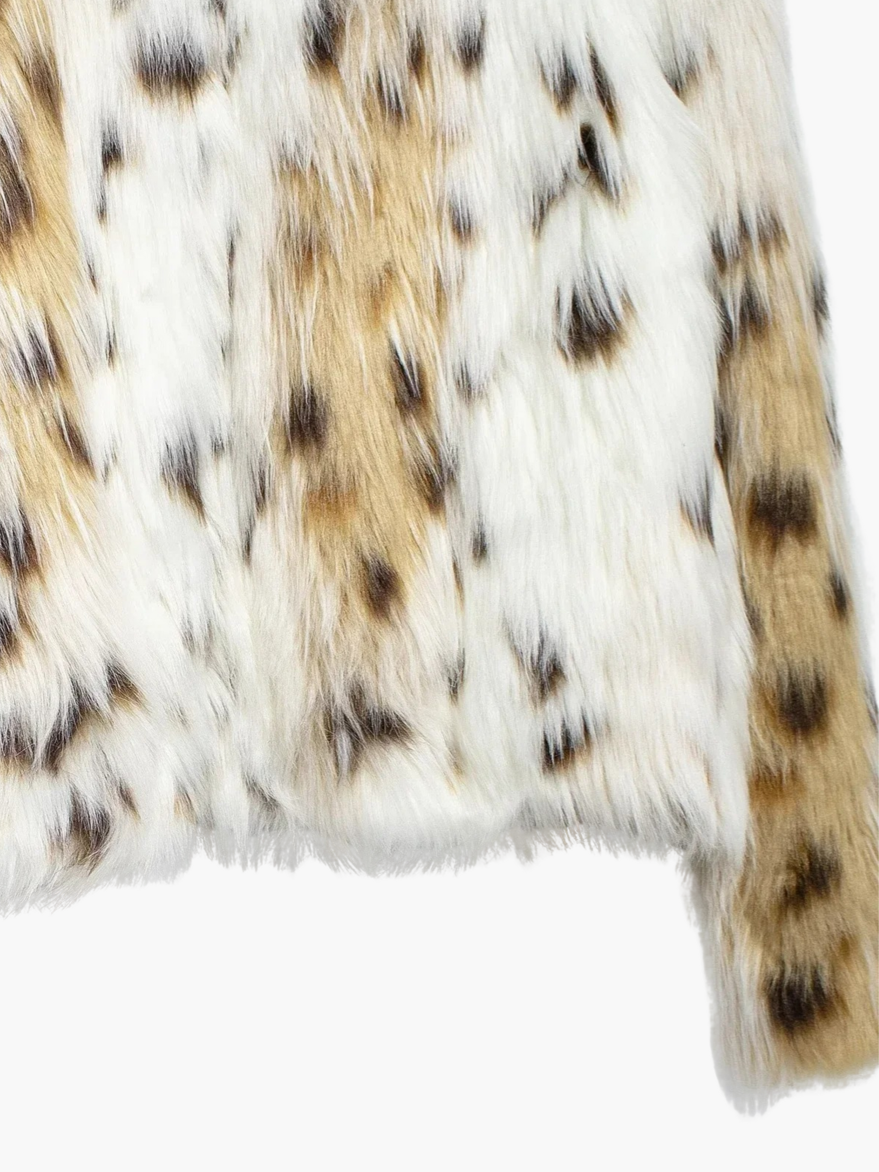 Vanes | Chique Winterjas met Faux Fur en Luipaardprint voor Dames