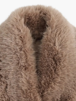 Millie | Knusse Warme Woljas met Afneembare Faux Fur Kraag