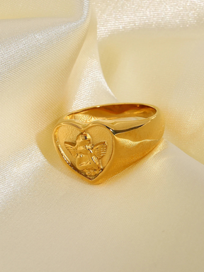 Ayla | 18K Hartvormige Engel Ring