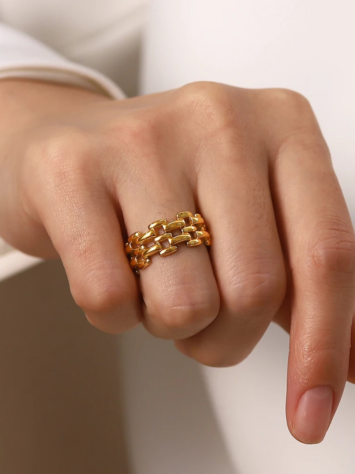 Chantal | 18K Luxe Cutout Ring