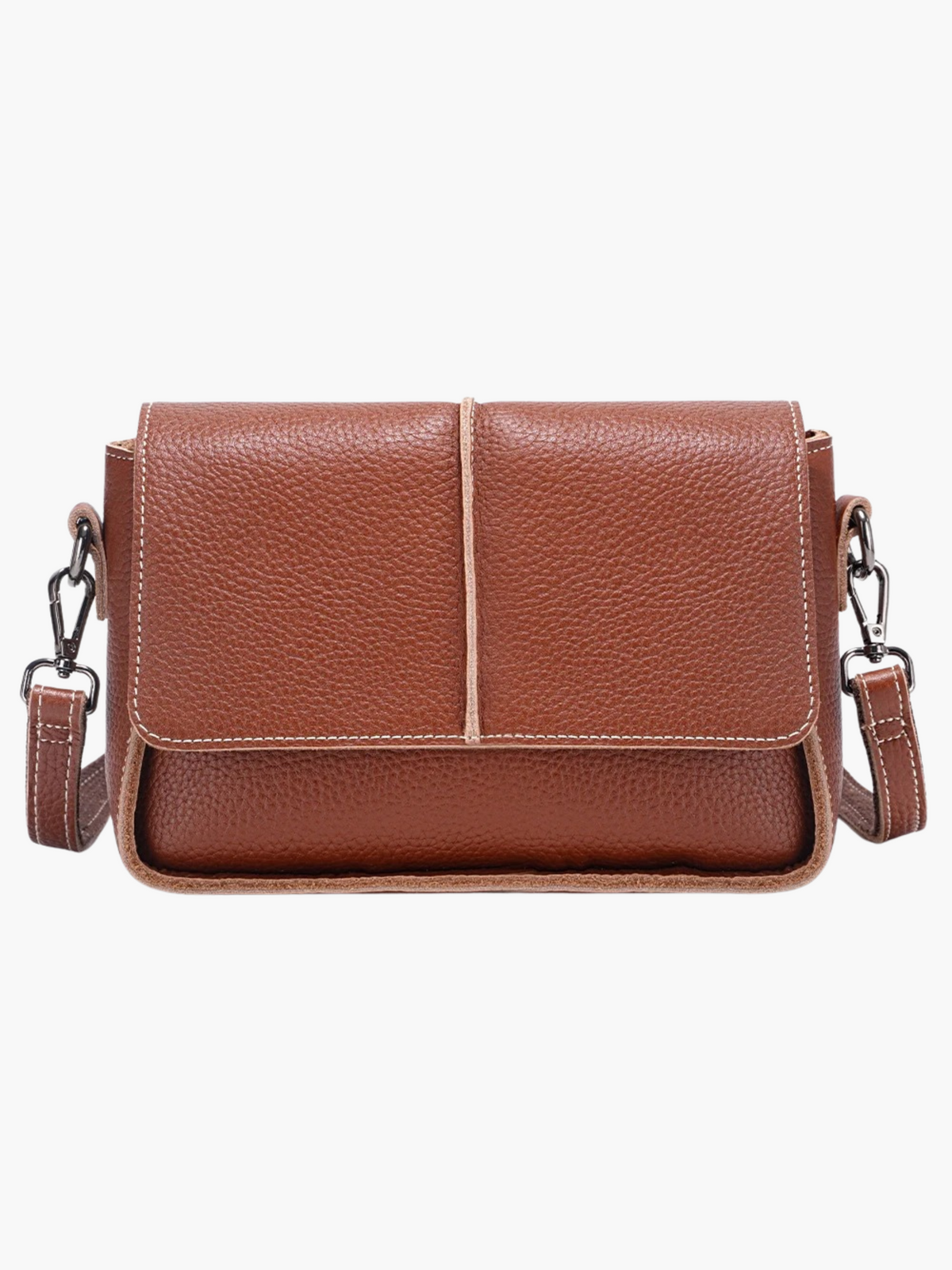 Nida | Retro Crossbody Handtas van Echt Leer