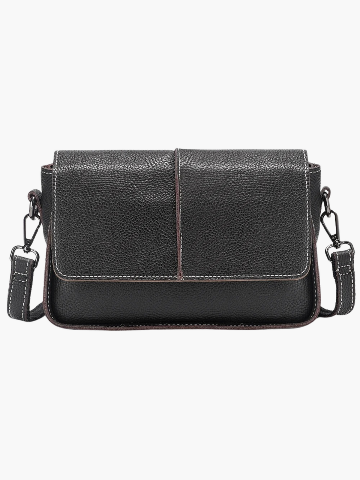 Nida | Retro Crossbody Handtas van Echt Leer