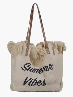 Briar | Stijlvolle Trendy Zomerse Vibes Canvas Tote Tas