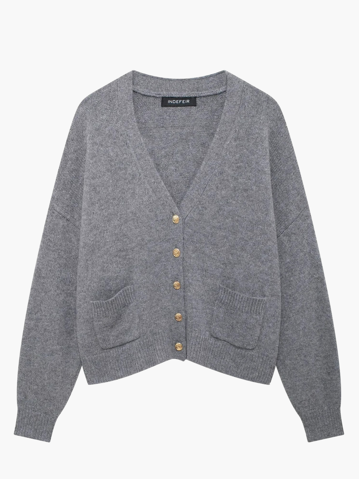 Aylin | Casual Enkelknopen V-hals Gebreide Trui Cardigan