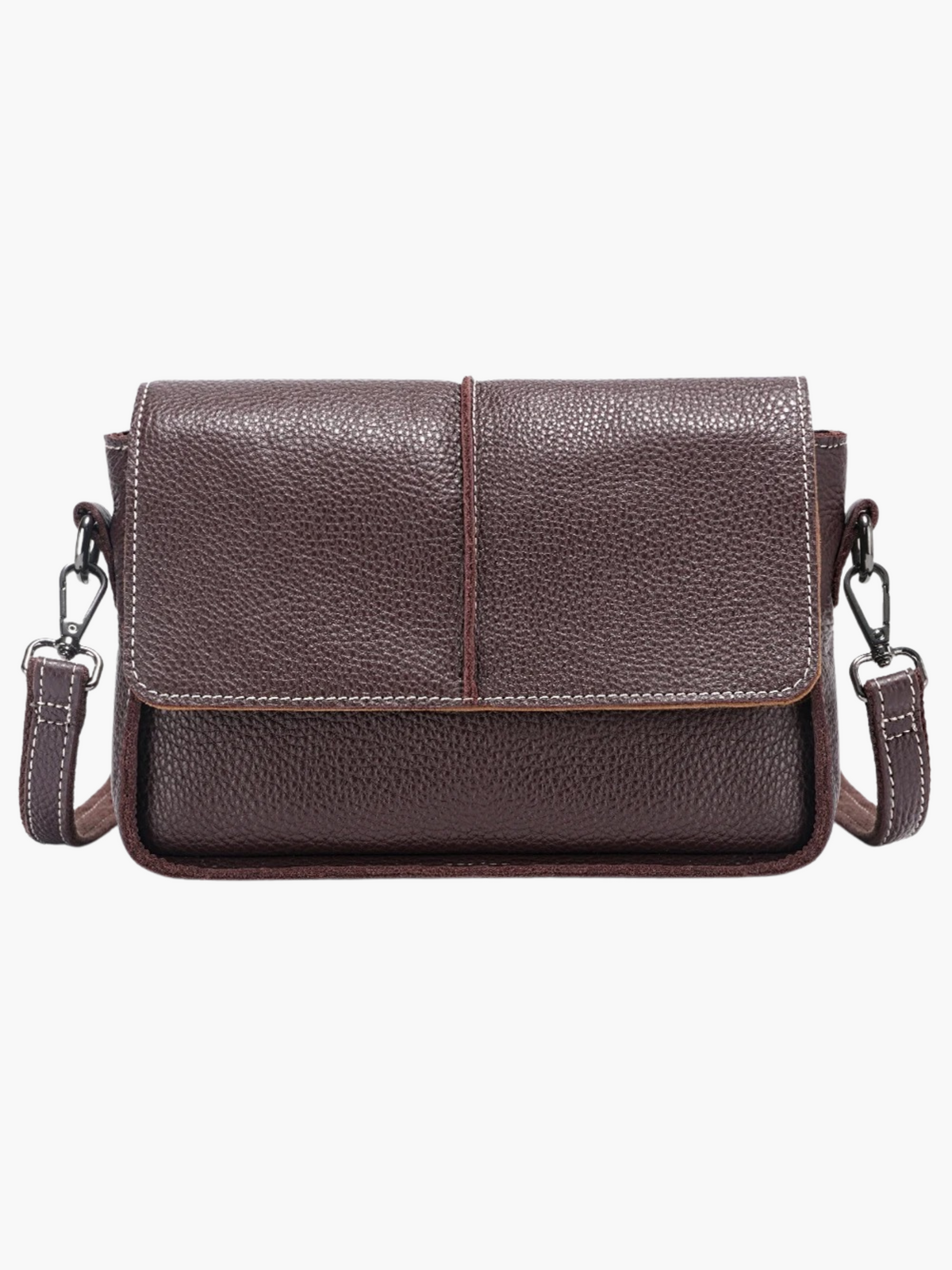 Nida | Retro Crossbody Handtas van Echt Leer