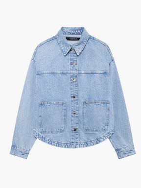 Yara | Stijlvol Denim Jack met Zakdetails