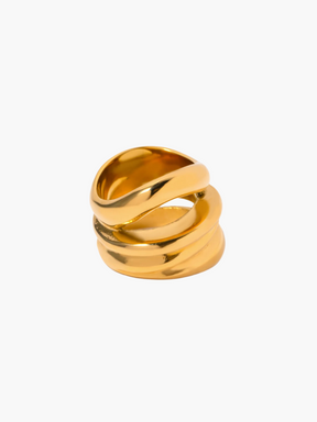 Luka | 18K Elegante Gelaagde Chunky Ring