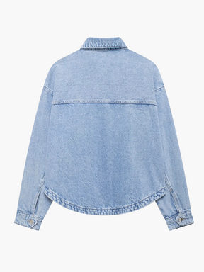 Yara | Stijlvol Denim Jack met Zakdetails