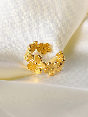 Liana | 18K Elegante Bloemenring