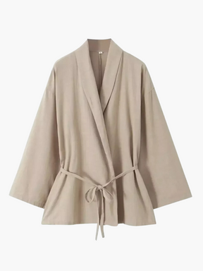 Josie | Luxe Losse Vetersluiting Kimono Jas voor Dames