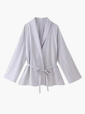 Josie | Luxe Losse Vetersluiting Kimono Jas voor Dames