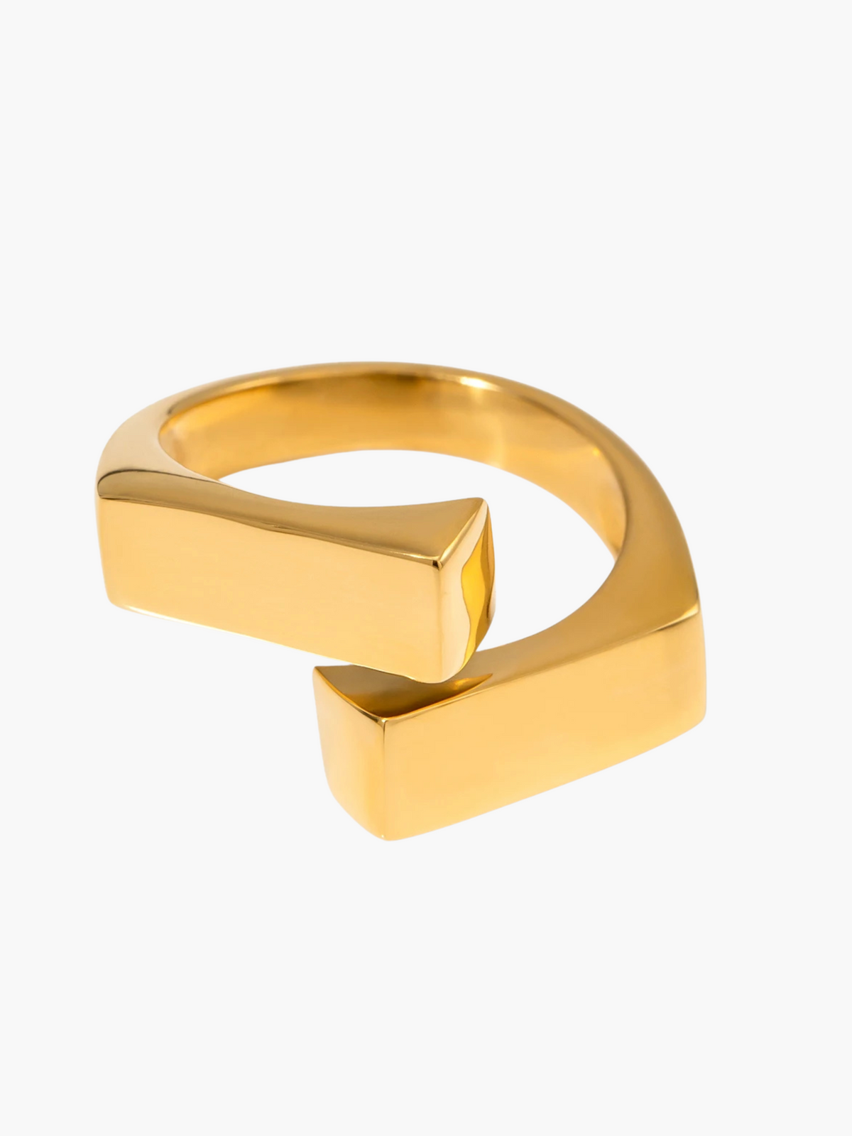 Joran | 18K Luxe Geometrische Crossover Ring