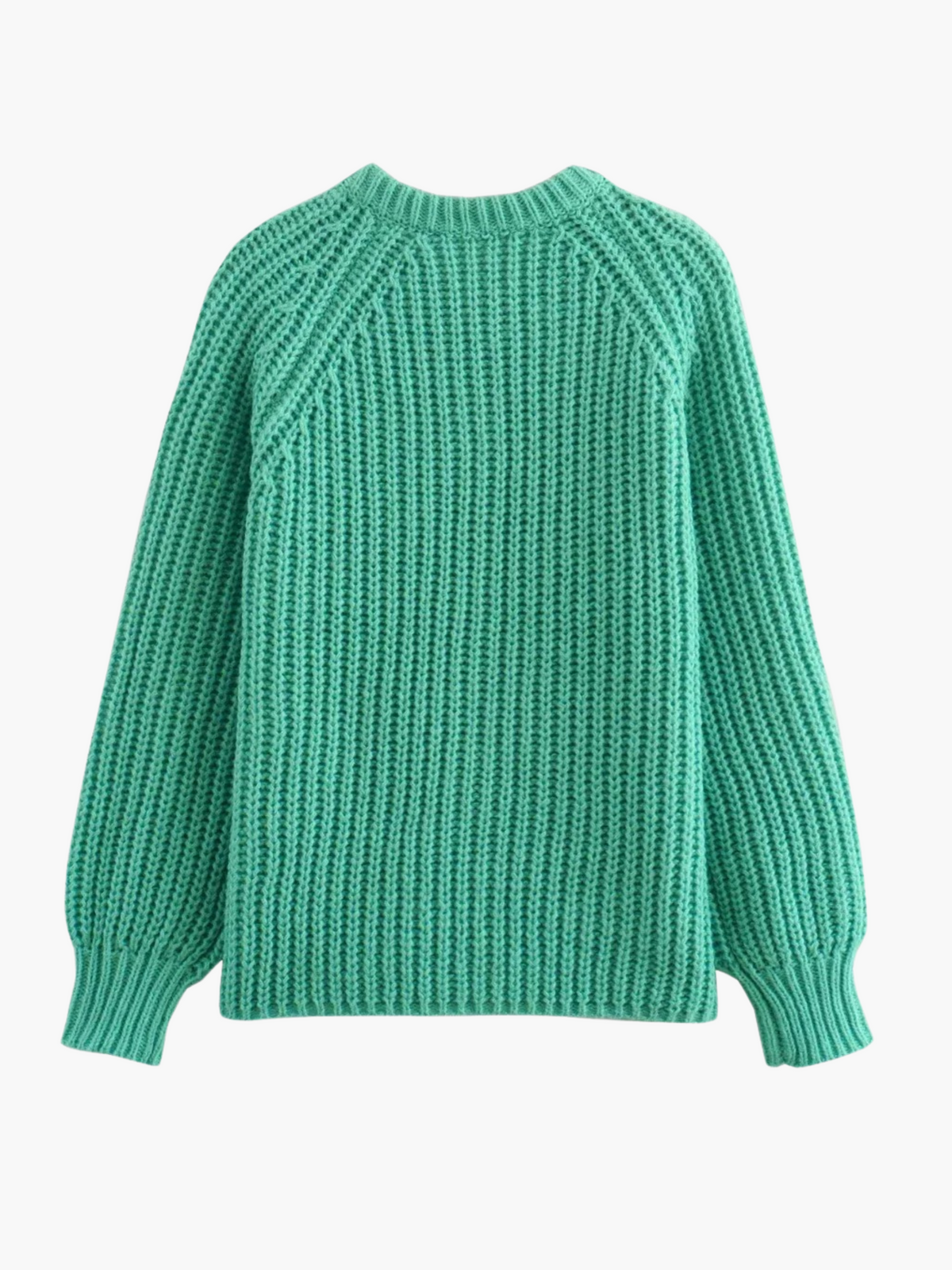 Jasmijn | Luxe Enkelrijige Gebreide Cardigan met Knoopsluiting bij de Hals