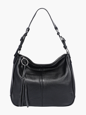 Mariah | Luxe Leren Hobo Tas van Zacht Leer