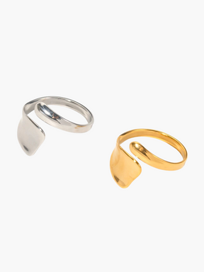 Mary | 18K Elegante Brede Concave Ring