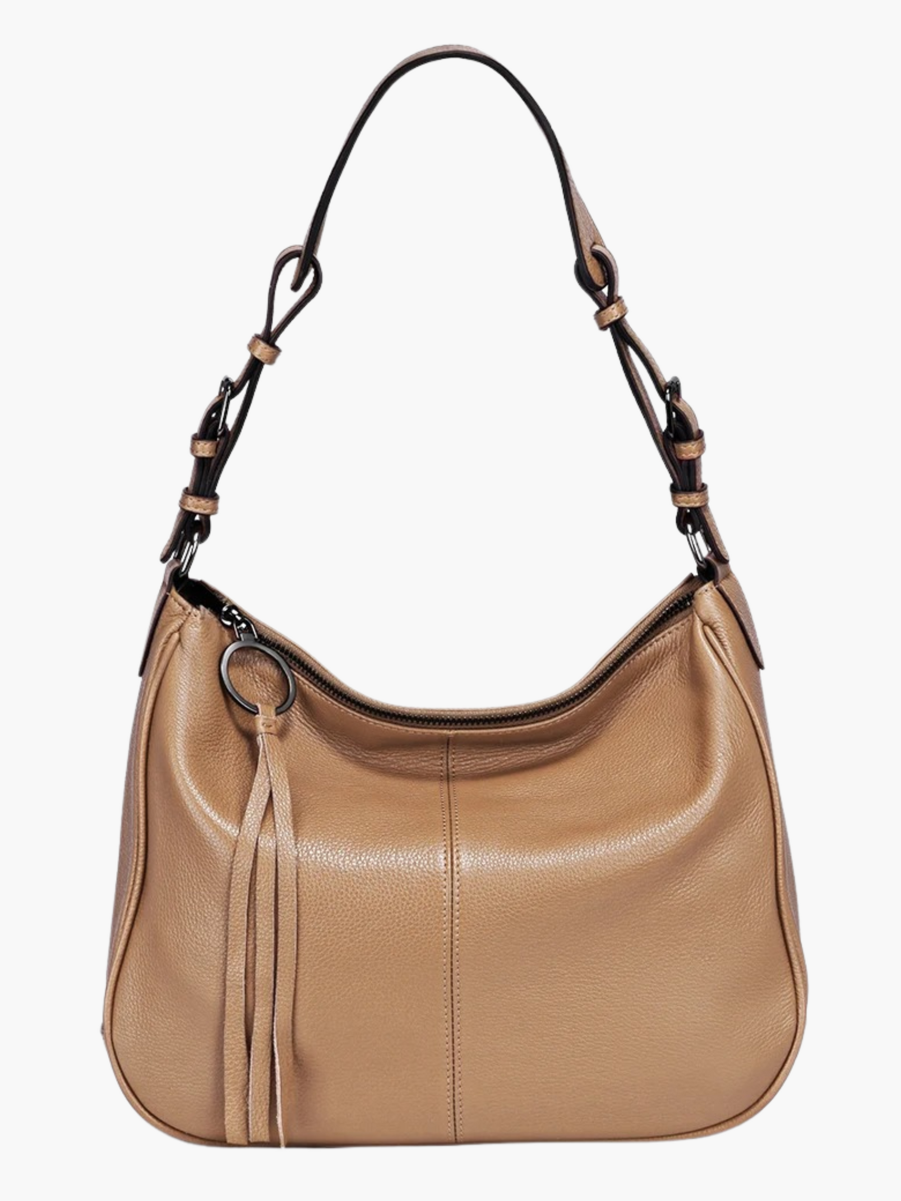 Mariah | Luxe Leren Hobo Tas van Zacht Leer