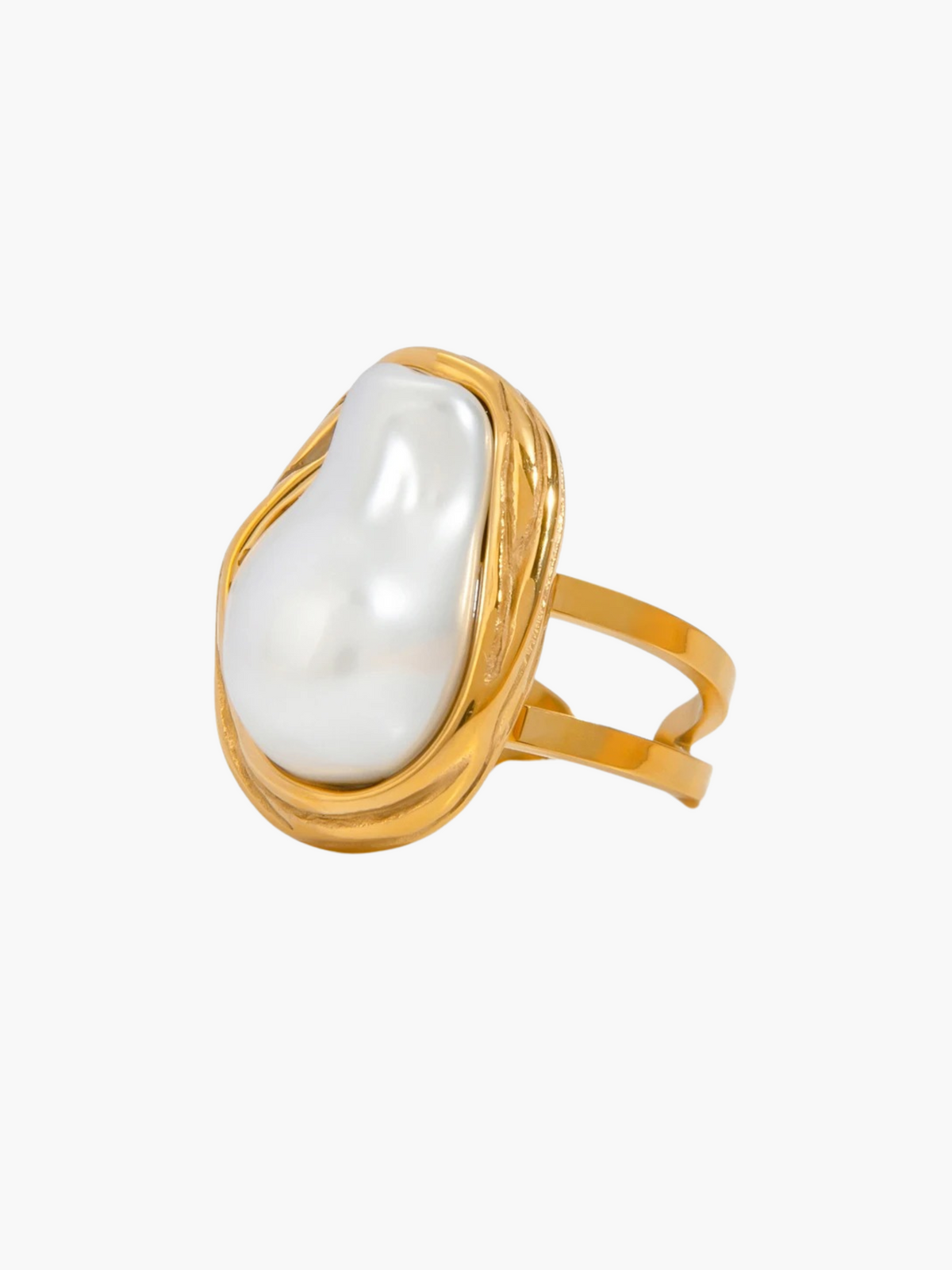 Amelie | Elegante Barok Zoetwaterparel Ring