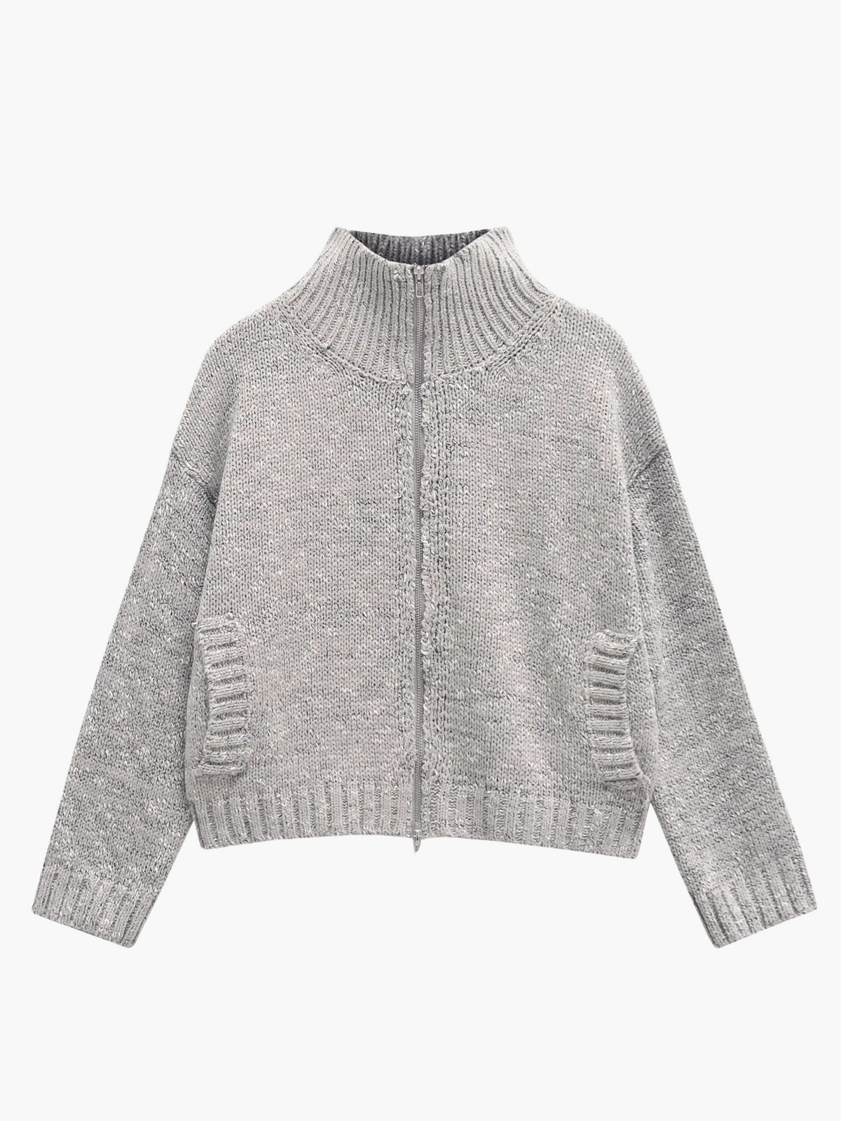 Samantha | Luxe Coltrui Gebreide Cardigan met Ritssluiting