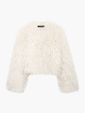 Esme | Stijlvolle Warme Faux Fur Korte Jas voor Dames