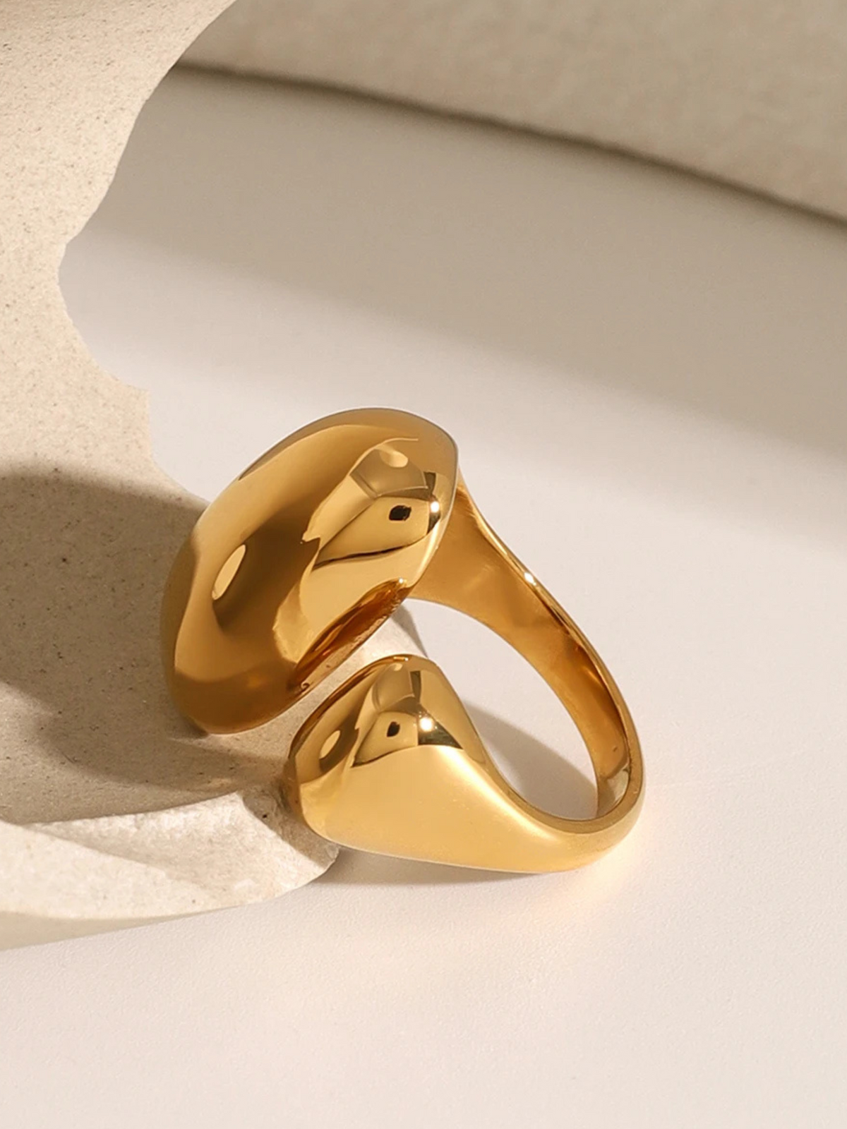 Steff | Elegante Geometrische Chunky Ring