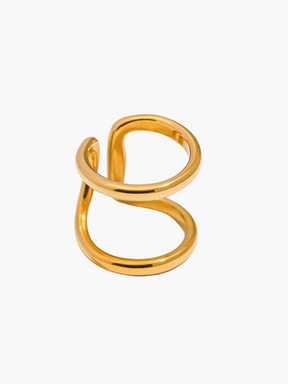 Elke | 18K Minimalistische Dubbele Ring