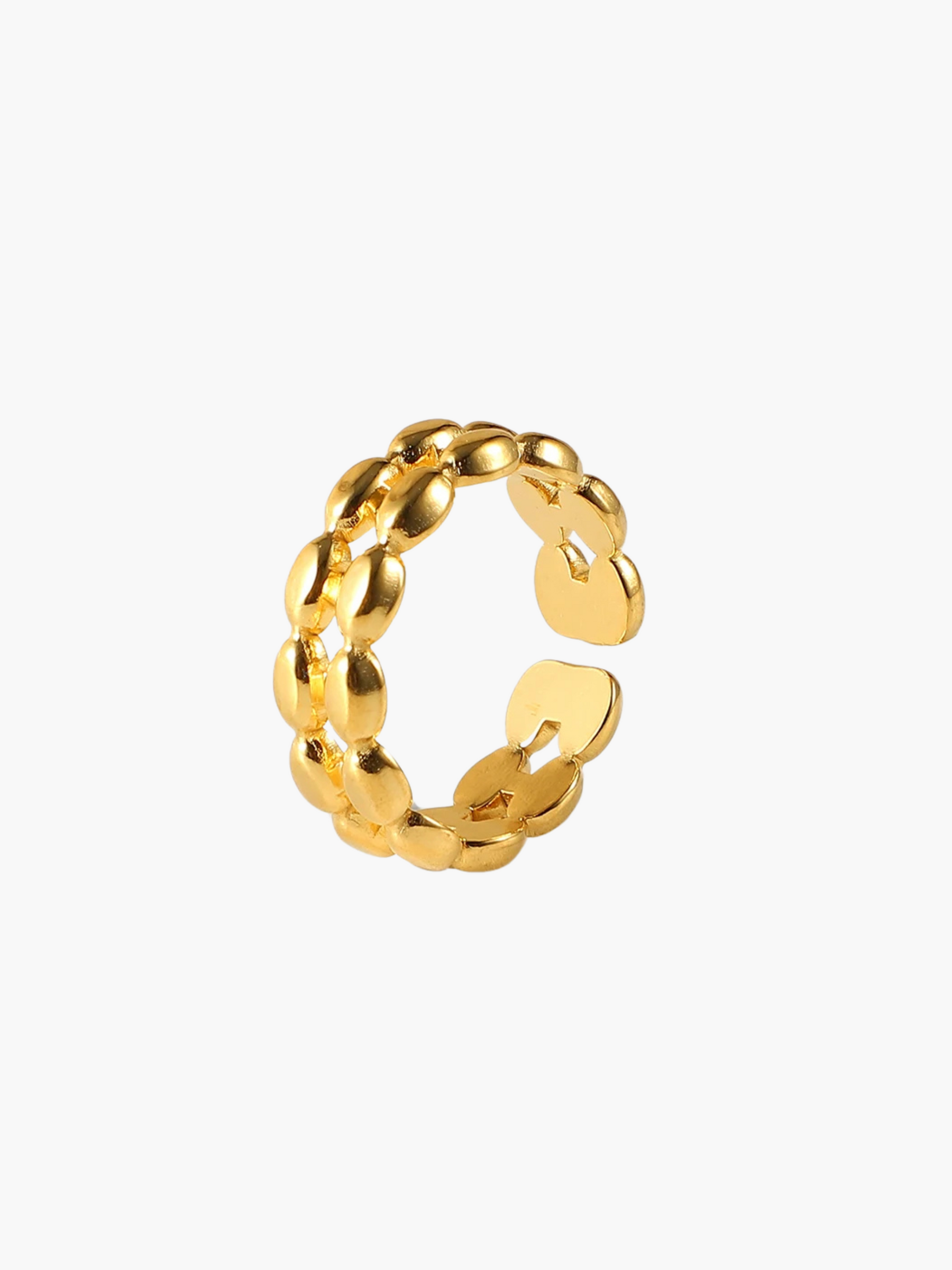 Nienke | 18K Ovale Dubbelrijige Ring