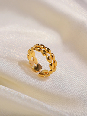 Nienke | 18K Ovale Dubbelrijige Ring