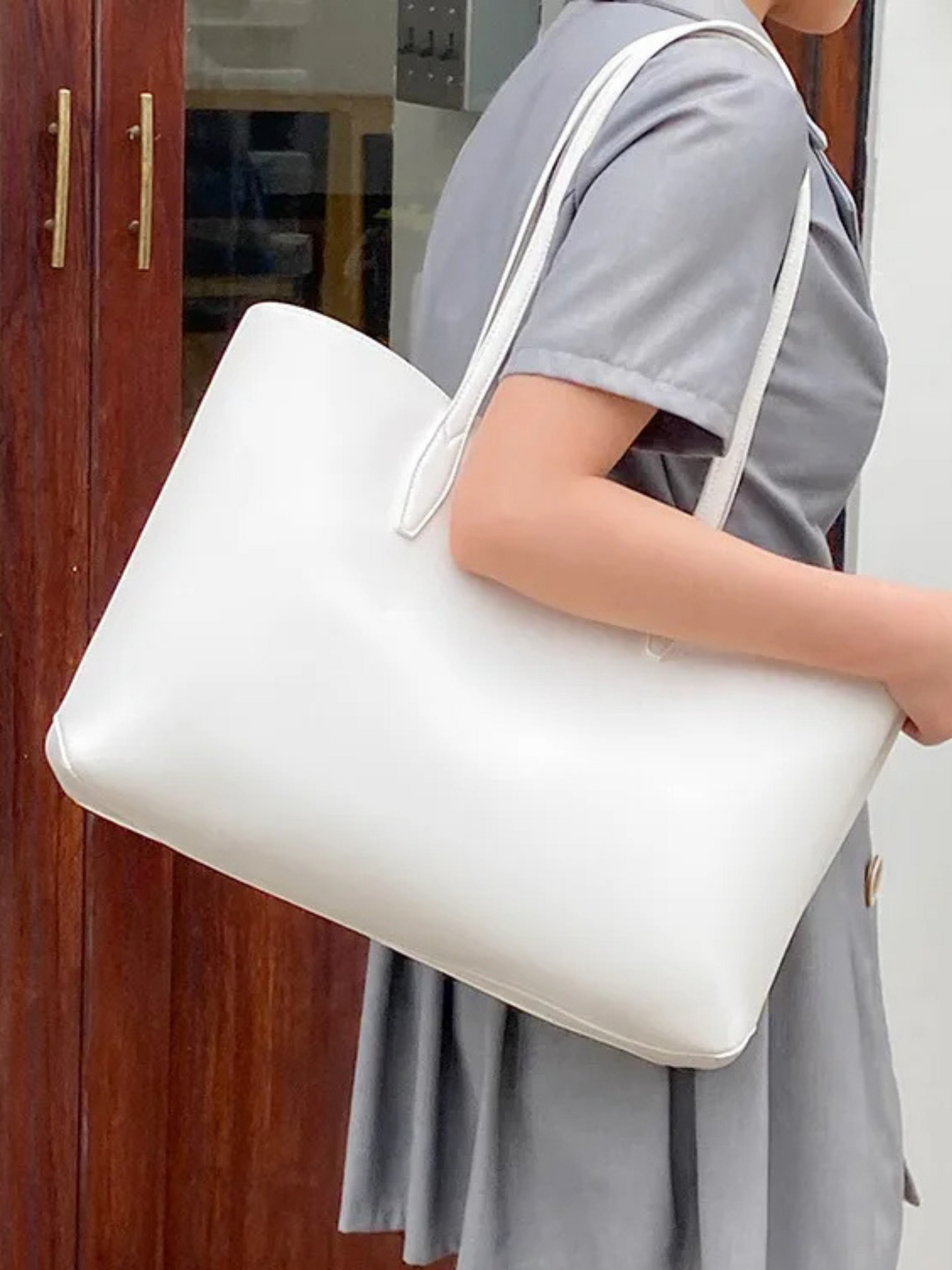 Lysandra | Ruime Shopper Tas in Retro Hoogwaardig Leer