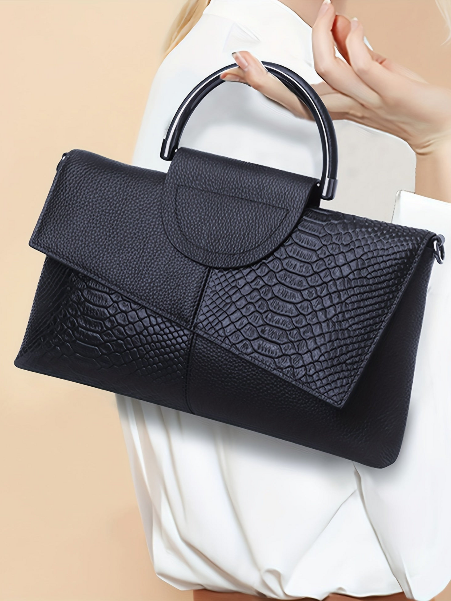 Mira | Elegante Crossbody Tas in Luxe Krokodillenpatroon