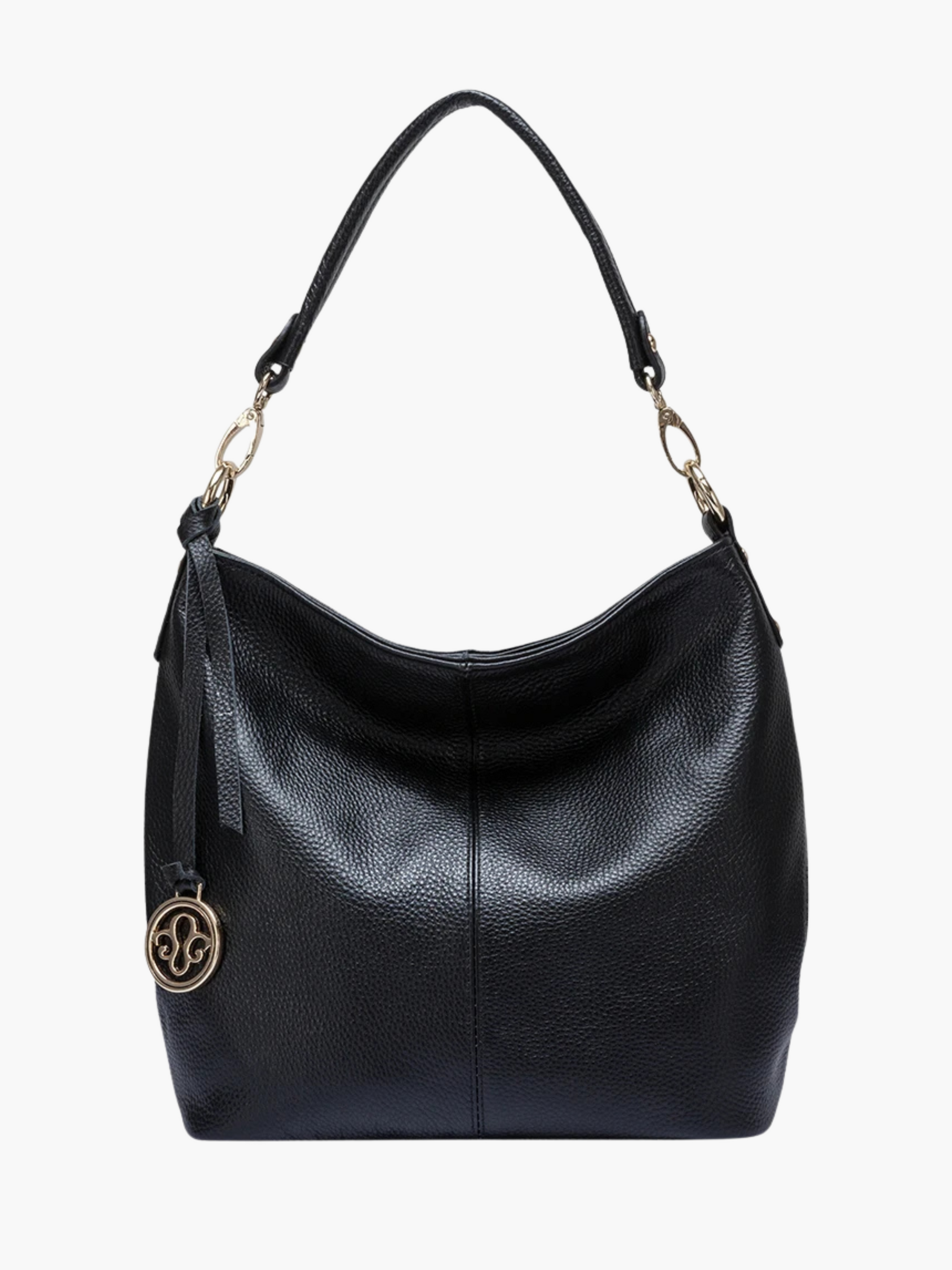 Maxine | Luxe Dames Hobo Schoudertas van Echt Leer