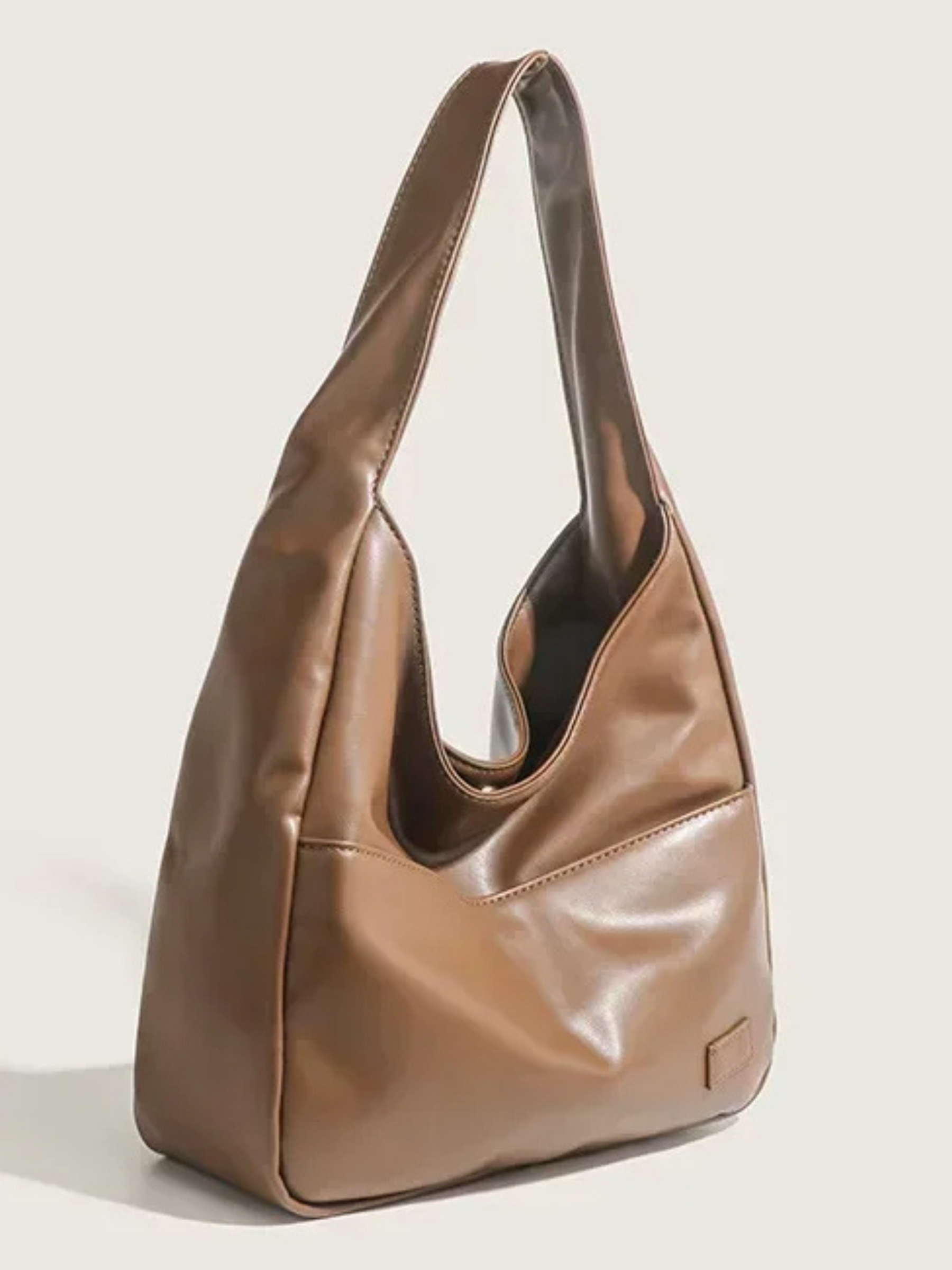 Indira | Luxe Hobo Schoudertas van Hoogwaardig Leer