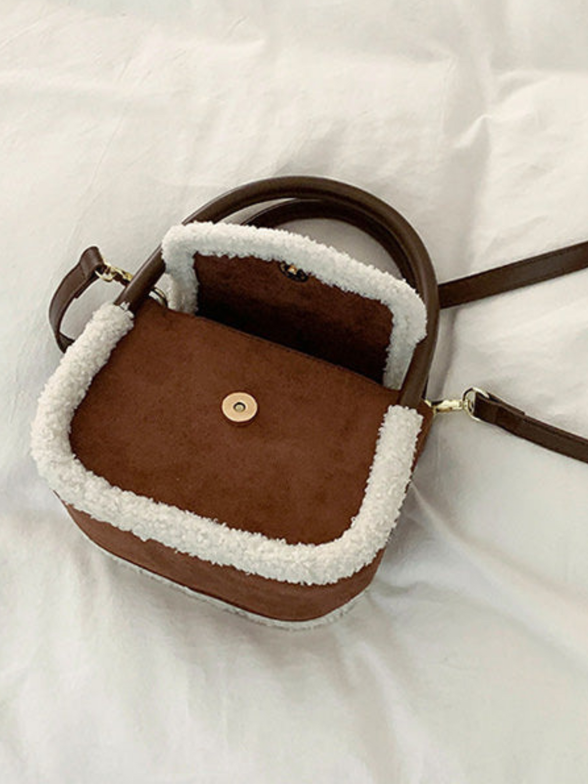 Patricia | Lamspluche Crossbody Mini Tas