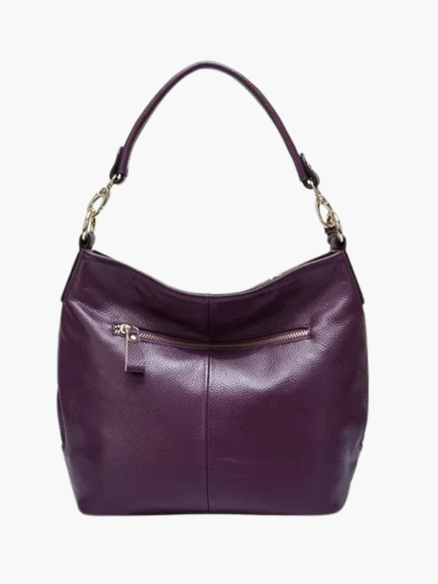 Maxine | Luxe Dames Hobo Schoudertas van Echt Leer