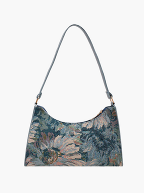 Aaliyah | Vintage Olieverfschilderij Baguette Tas