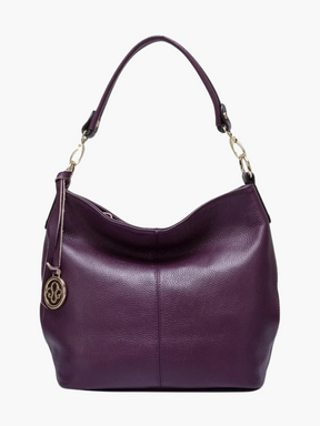 Maxine | Luxe Dames Hobo Schoudertas van Echt Leer