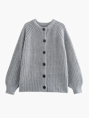 Lieve | Chique Gebreide Cardigan voor Dames met Enkelrijig Ontwerp