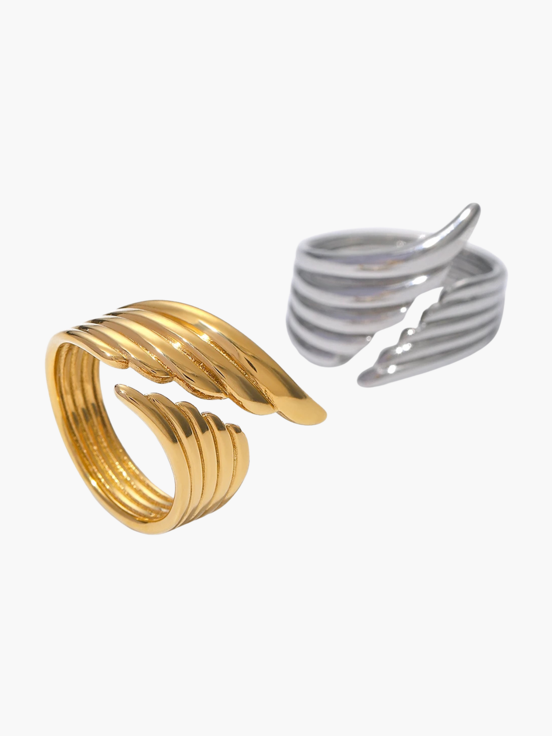 Hillarie | 18K Elegante Vleugel Ring