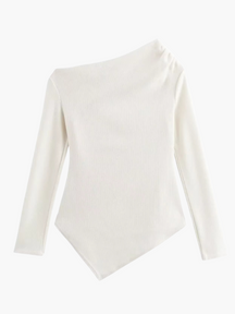 Lilou | Chique Asymmetrische Gebreide Pullover voor Dames