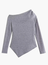 Lilou | Chique Asymmetrische Gebreide Pullover voor Dames