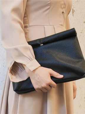 Aria | Elegante Gerolde Clutch Tas met Grote Capaciteit