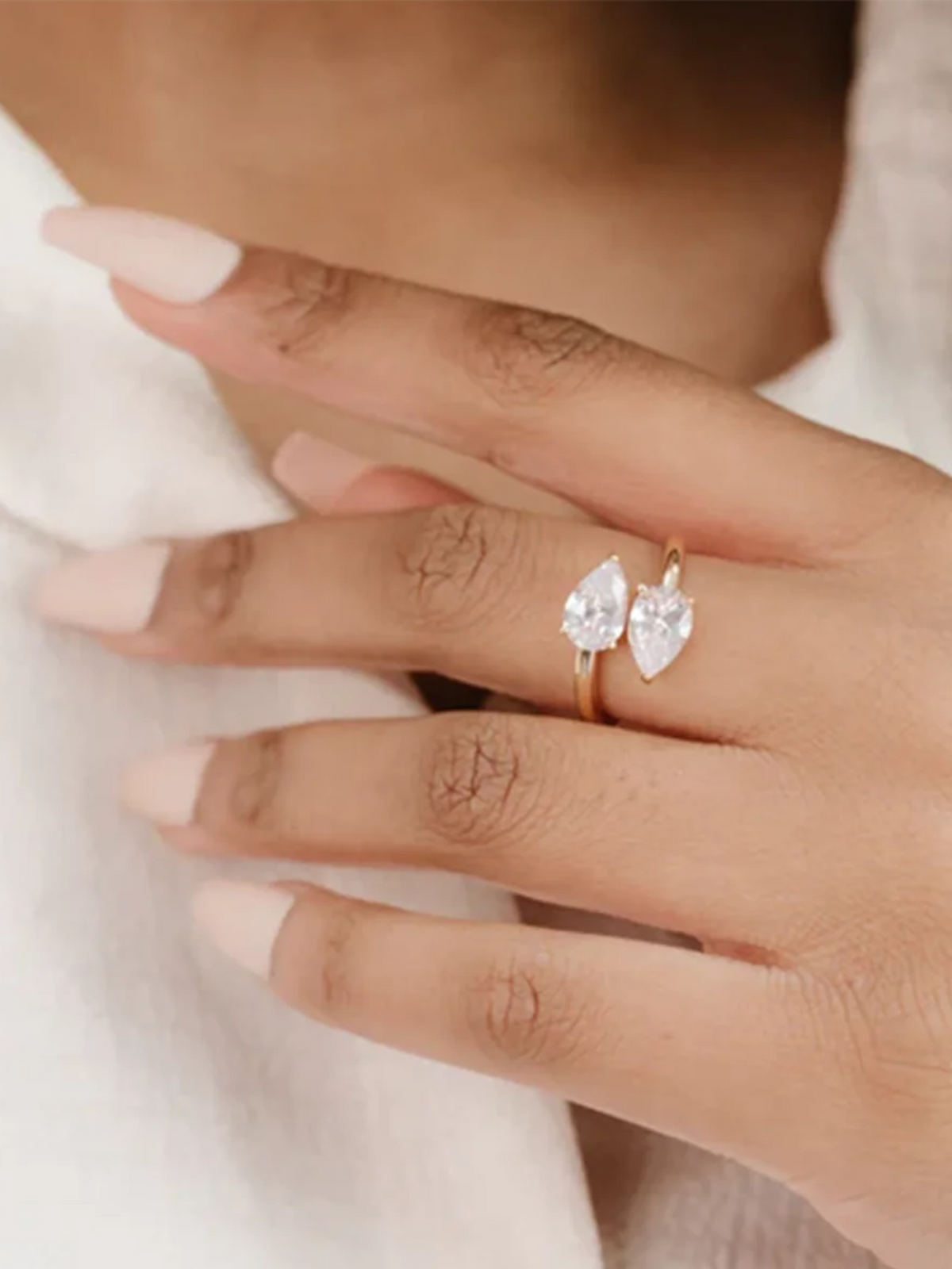 Elise | Elegante Dubbele Zirkonia Ring