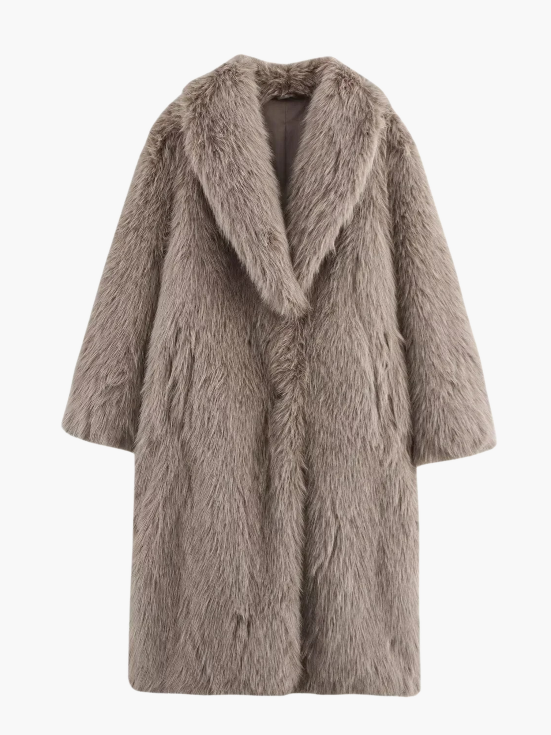 Sanne | Modieuze Warme Faux Fur Jas voor Vrouwen