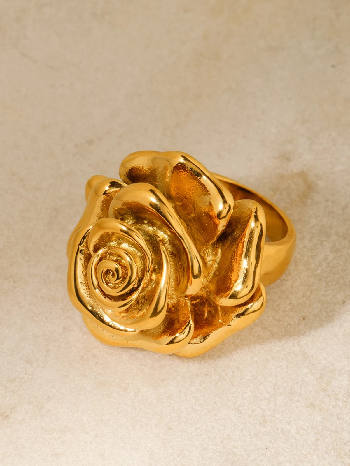 Flor | 18K Elegante Rozenbloem Ring