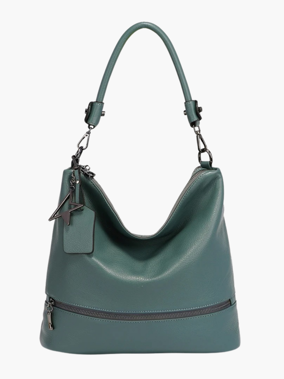 Enola | Trendy Echt Leren Hobo Tas met Multi-Pockets