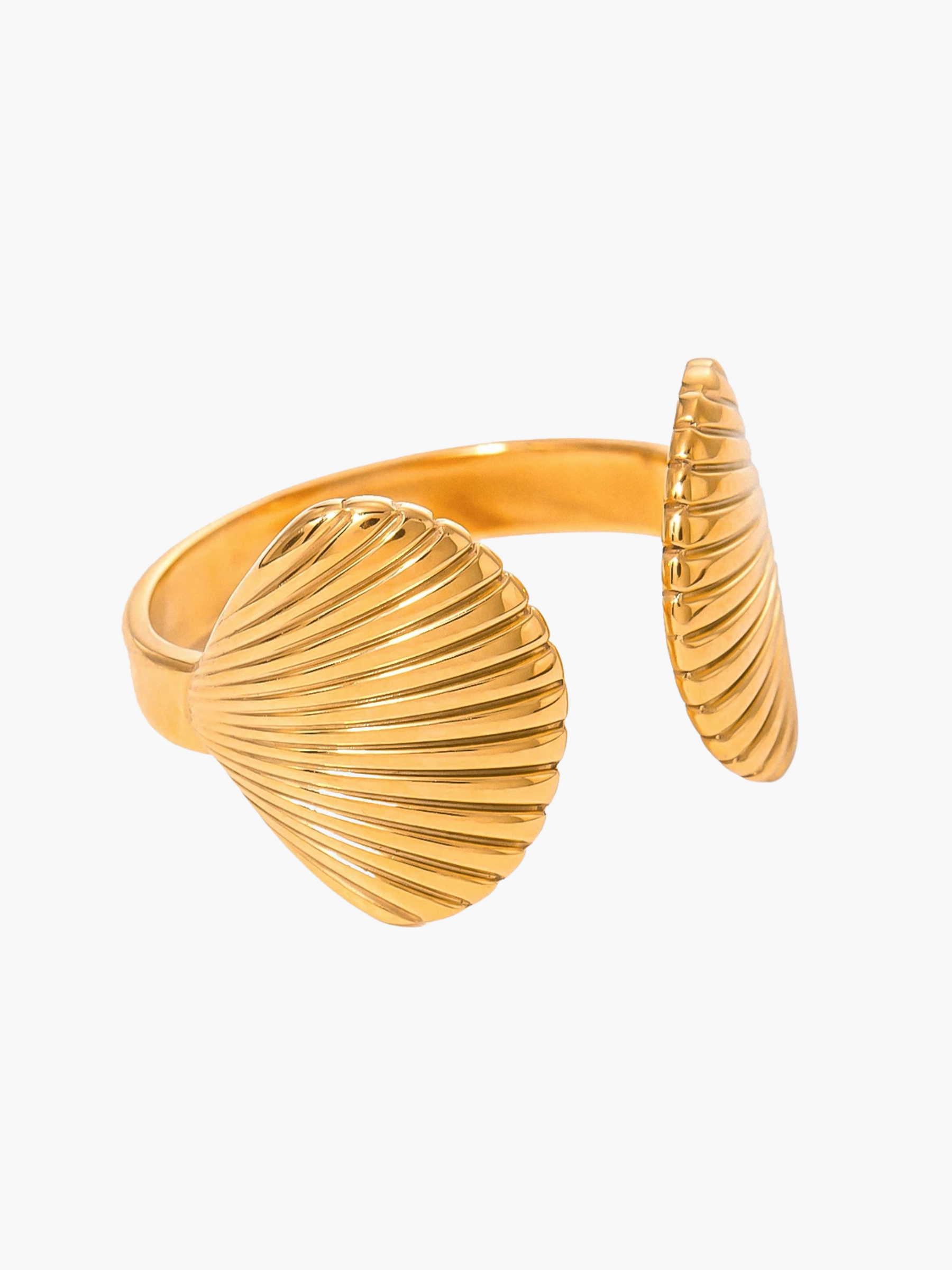 Sofia | Elegante Dubbele Schelp Ring