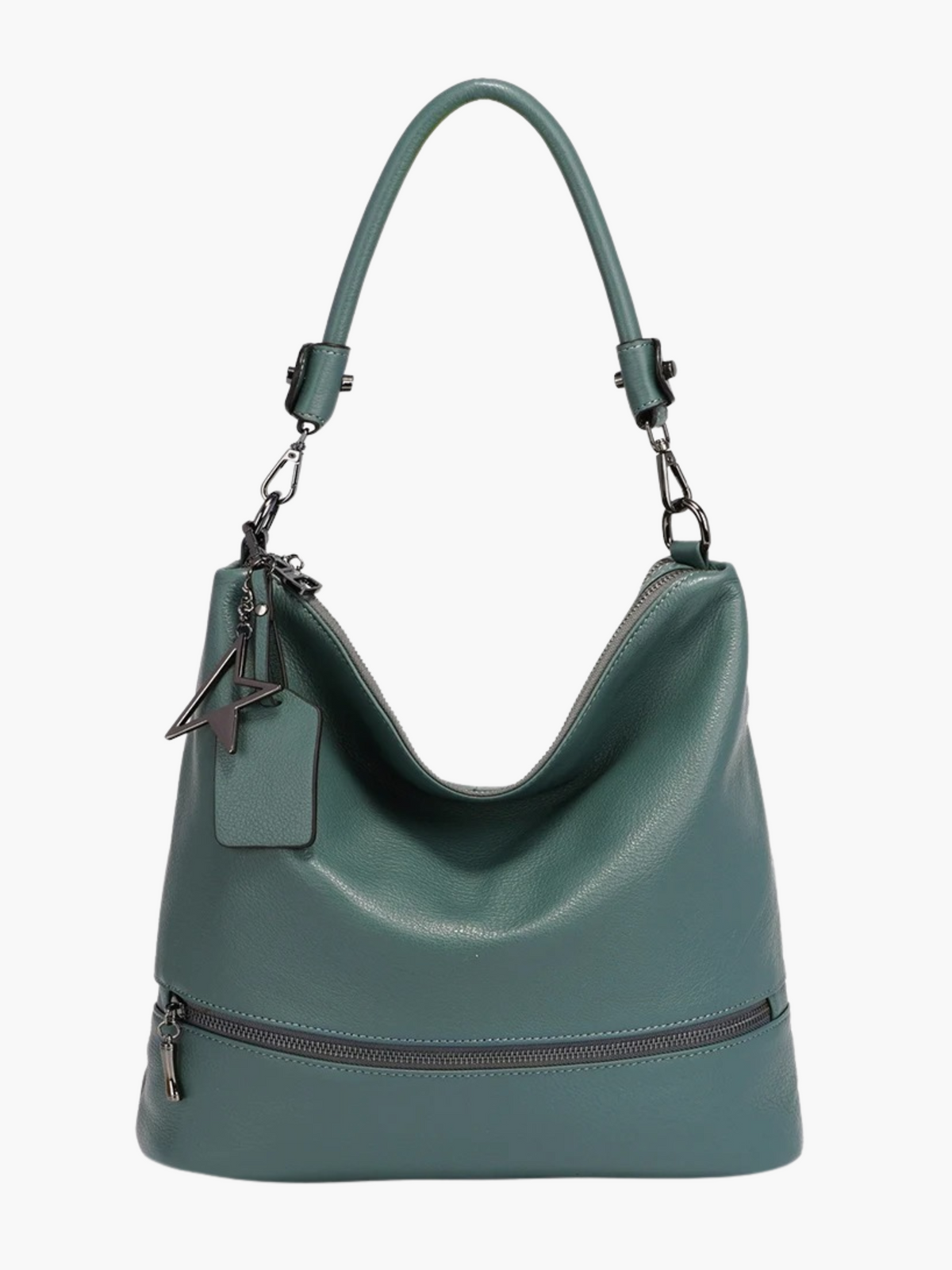 Enola | Trendy Echt Leren Hobo Tas met Multi-Pockets